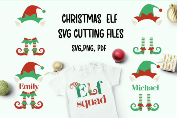 Christmas Elf Svg Cutting Files
