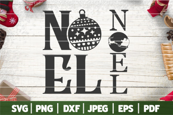 Noel Porch Sign SVG, Vintage Noel SVG Cu